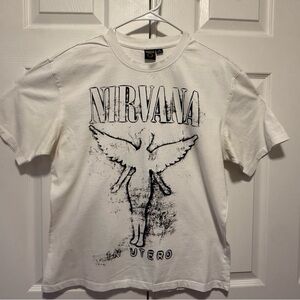 Nirvana White Graphic T-Shirt